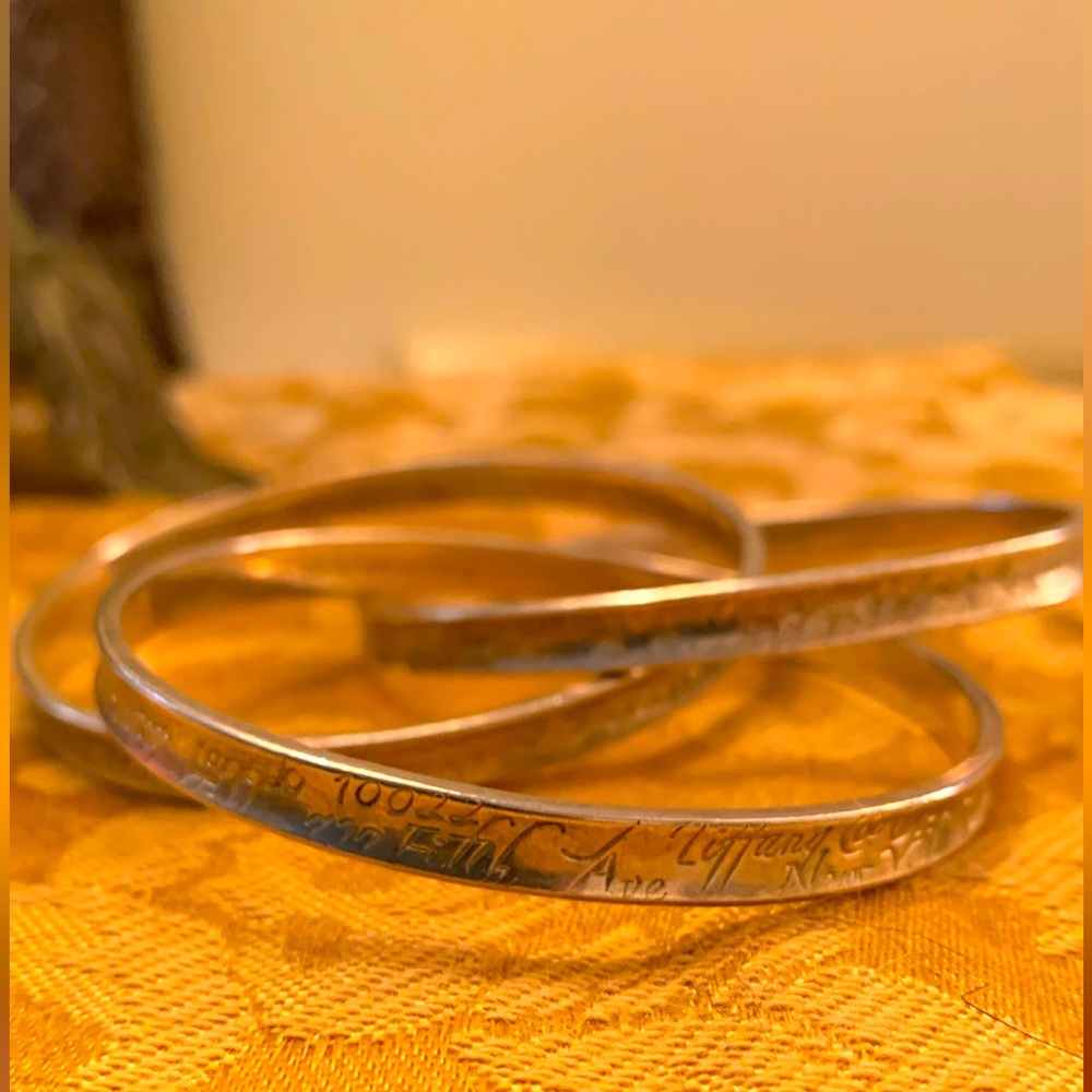 Tiffany & Co. triple bracel retro sterling silver